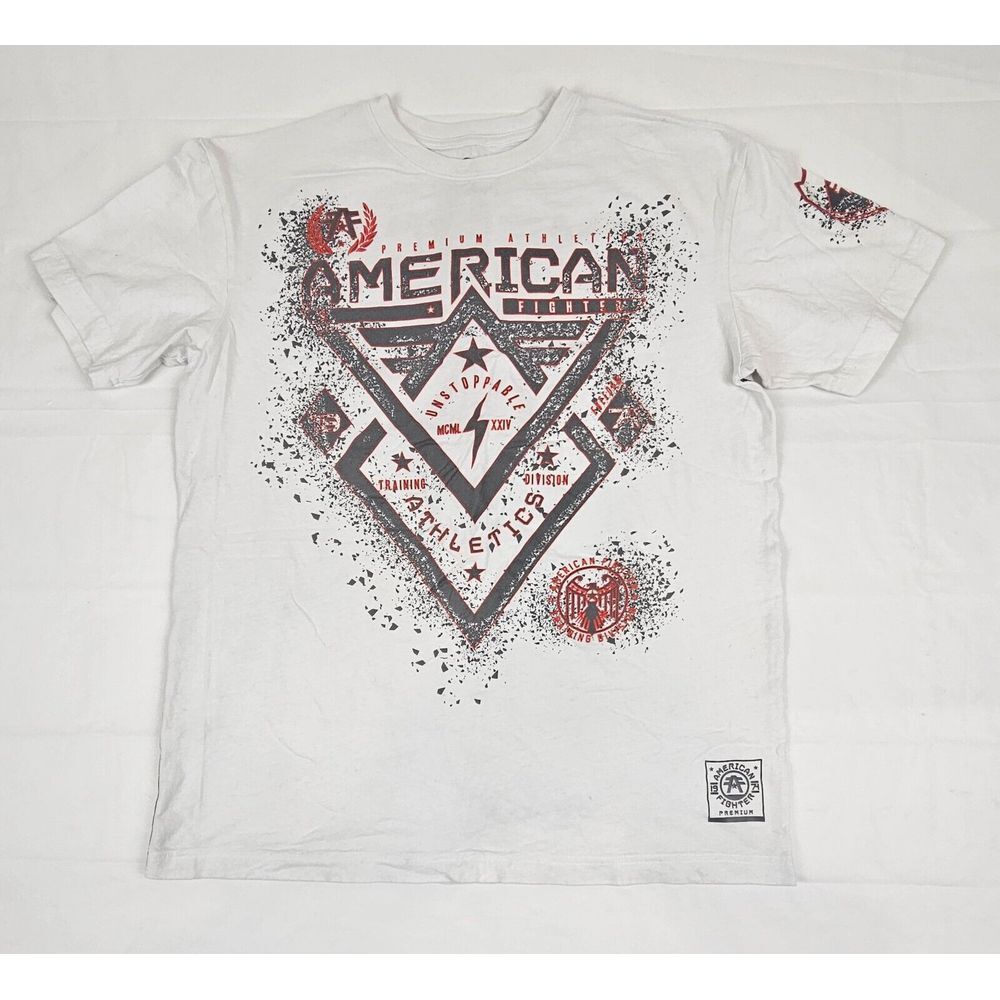 American Fighter T-Shirt Mens XL. Acid Wash‎ Brimley MMA Walkout Style Tee.